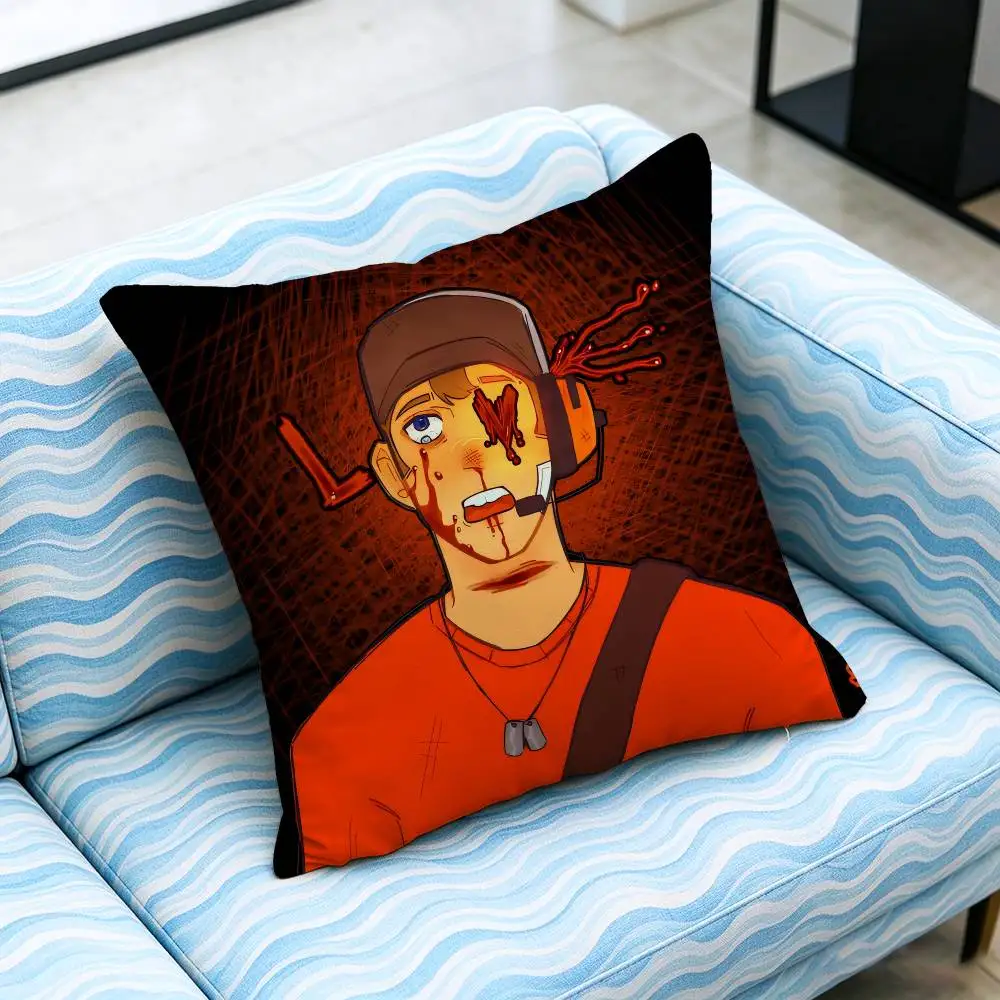For Scout Medic Team Fortress TF2 Throw Pillow Cover Case Custom Gift Decorative Pillowcase Accent Cushion Covers