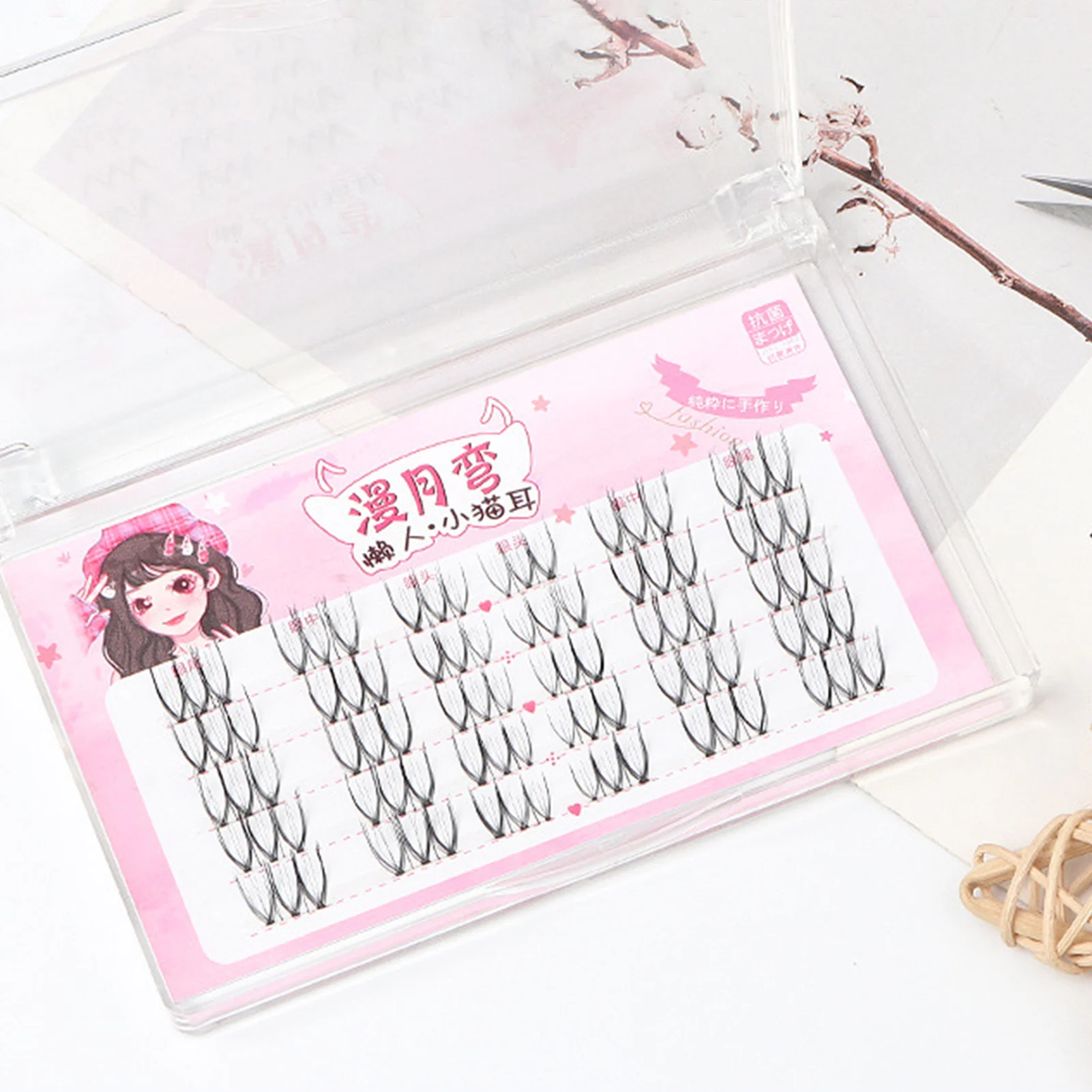 Simulation Grafted False Eyelashes Multi-Layer Thick Stage Eyelashes for Beauty Eye Cosplay DIY Makeup