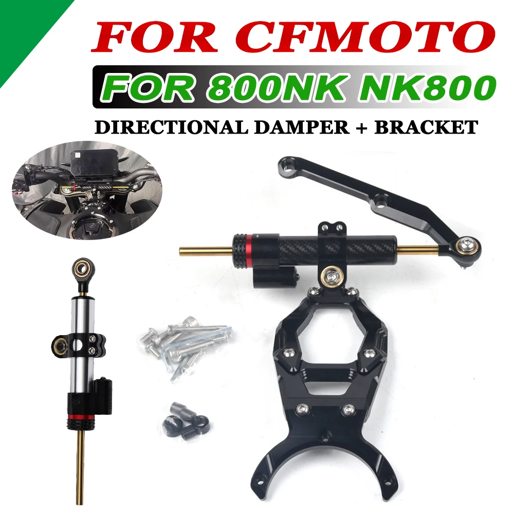 

Motorcycle Accessories Directional Damper Shock Absorber Stabilizer Steering Dampers Bracket For CFMOTO 800NK 2023 2024 NK800 NK