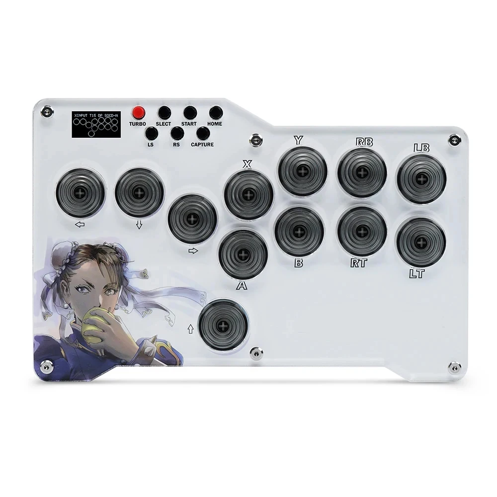 TicKnot Leverless HitBox Fighting Game Joystick Controller For PC/PS3/PS4 Arcade Stick For Nintendo Switch/Android/Mister