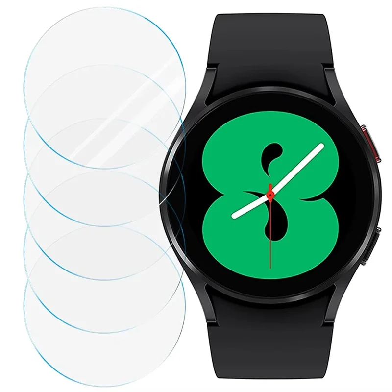 Protetor de tela de vidro temperado 9H para Samsung Galaxy Watch 7/6/5/4, acessório de filme anti-arranhões para Galaxy Watch 5 Pro 6 Classic