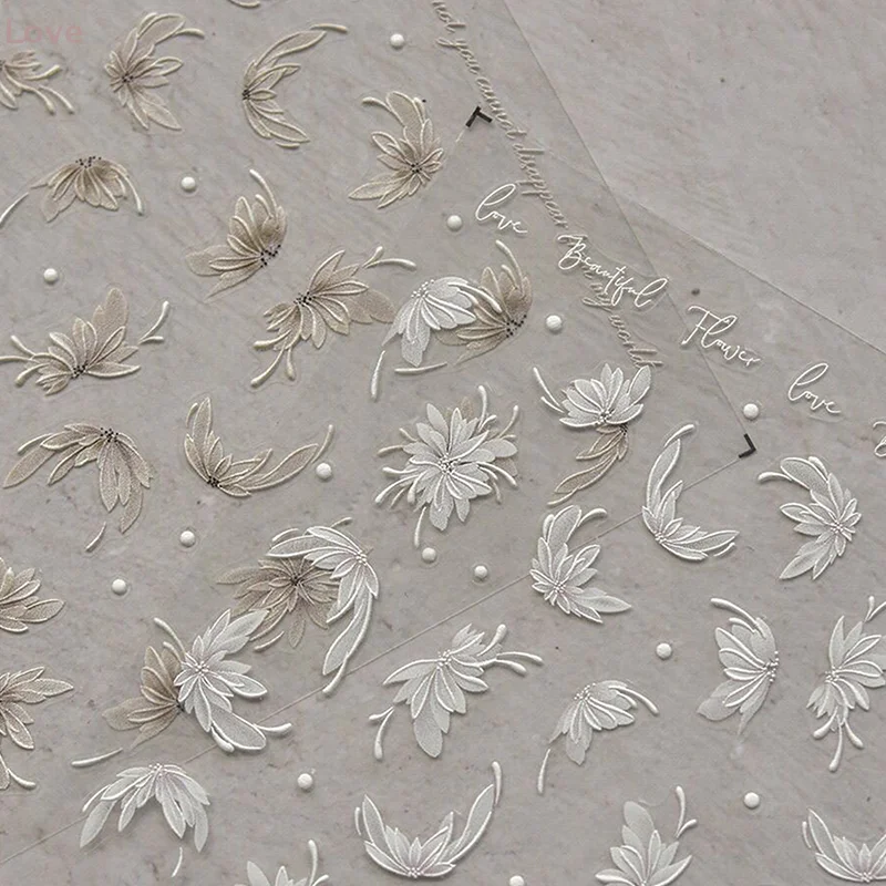 [L&P] ملصق أظافر على شكل داليا داينتي مجسم لتخفيف الأظافر ملصق لاصق لتزيين الأظافر بنفسك