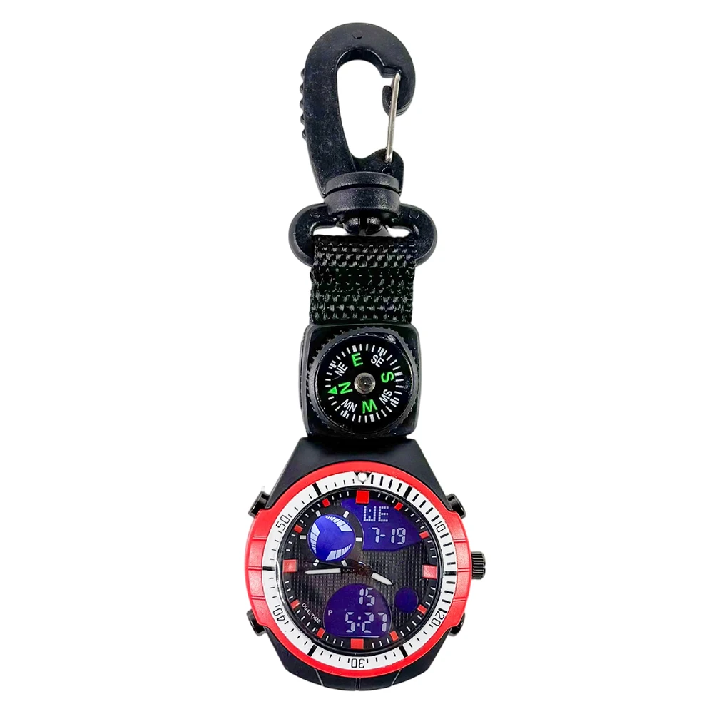 Digital Timer Pocket Stopwatch Hiking Camping Portable Time Recording Watch Ticwatch Clip-on Design Alarm Function