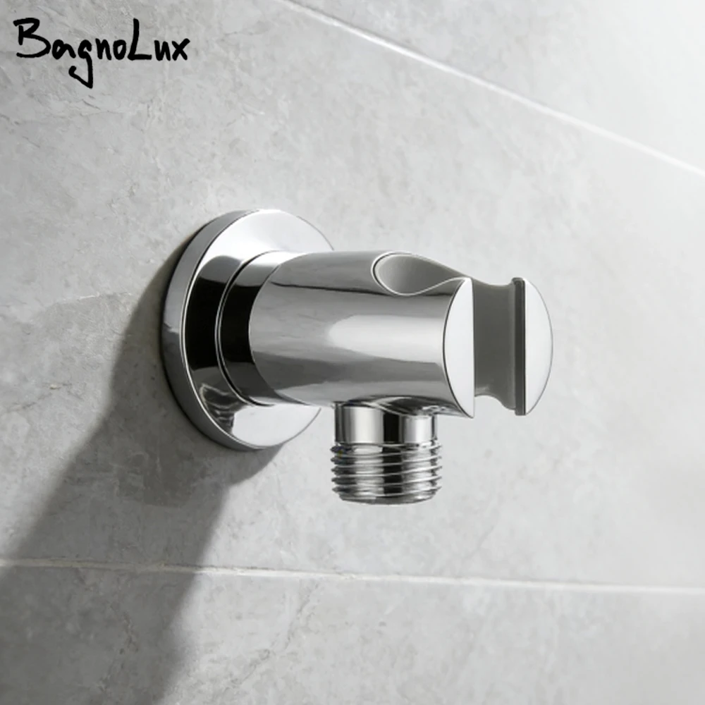 

Настенный держатель для душа из матового золота, ручной опорный кронштейн - латунный аксессуар для ванной комнаты с установкой винта для распылителя