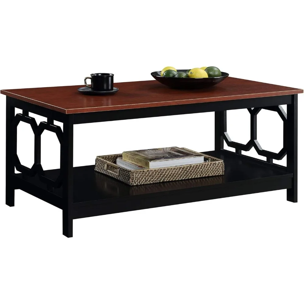 Coffee Table, Cherry Top / Black Frame