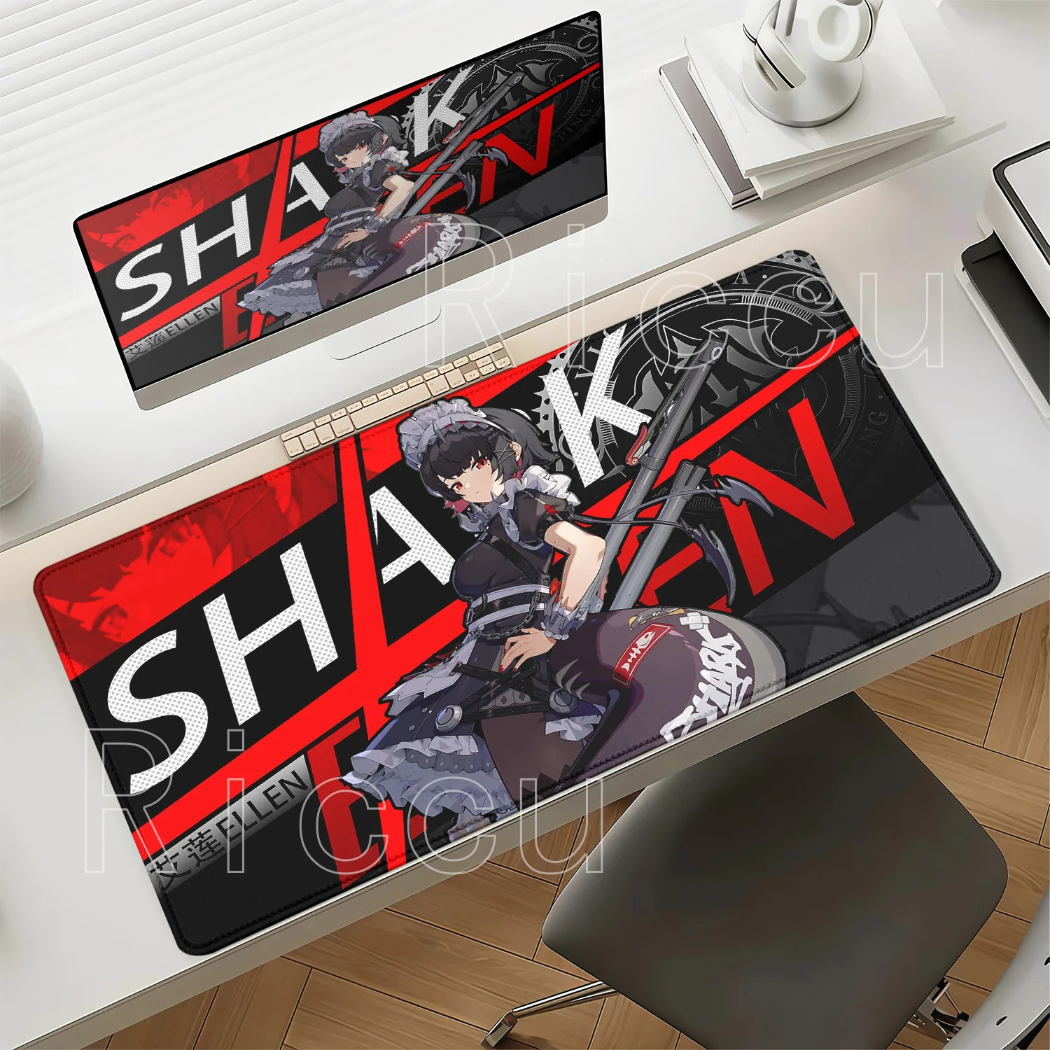 Yuzuha‌ Ellen Joe ZZZERO Zenless Zone Zero Mouse Pad Gaming Non-slip Base Offices Carpet Keyboard HD Printing Overlock Desk Mat