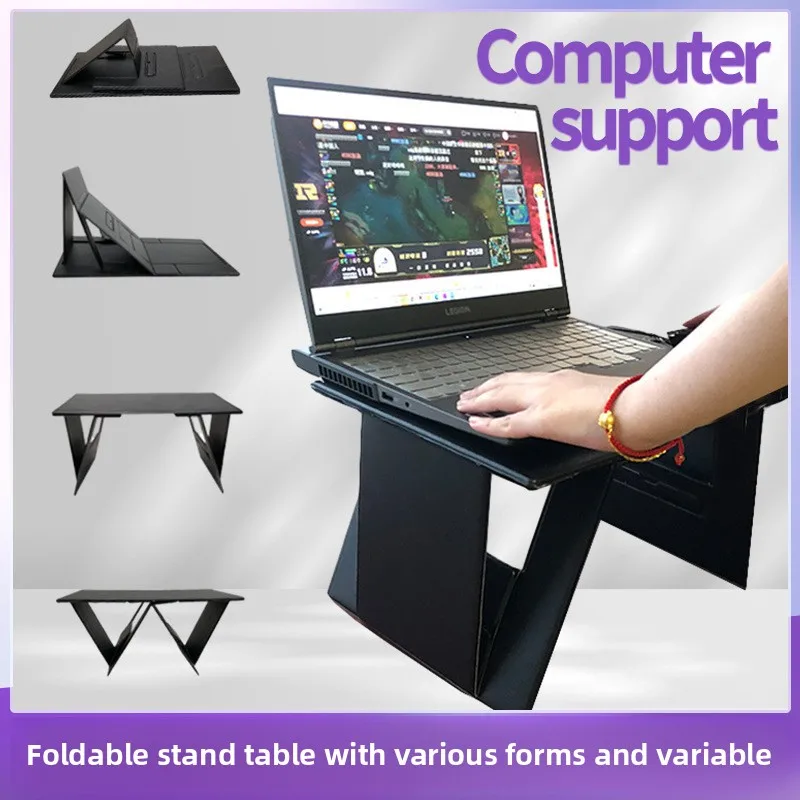 

Portable Folding Small Desk on The Bed Table Bracket for Home Office and Car for Computer Laptop Pad Phone Reading Writing Desk