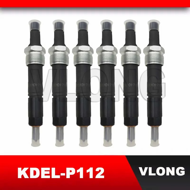 6PCS High Quality Diesel Fuel Injector Assembly 65.10101-70804 15011800100 150118-00100 For D1146 Engine KDELP112 KDEL-P112