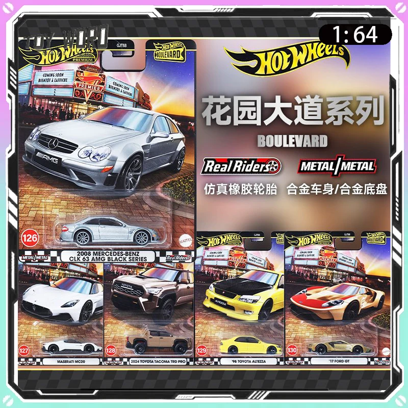 

In Stock 2025 Hot Wheels Car Model Boulevard 26 Series AMG Maserati TOYOTA Ford Collection Alloy Cars Model Boy Birthday Gift