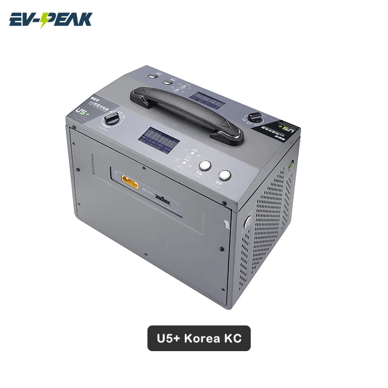 EV-PEAK U5+ KC 3000W/30A Dual Channels Intelligent Balance Fast Agricultural Drone Battery Charger