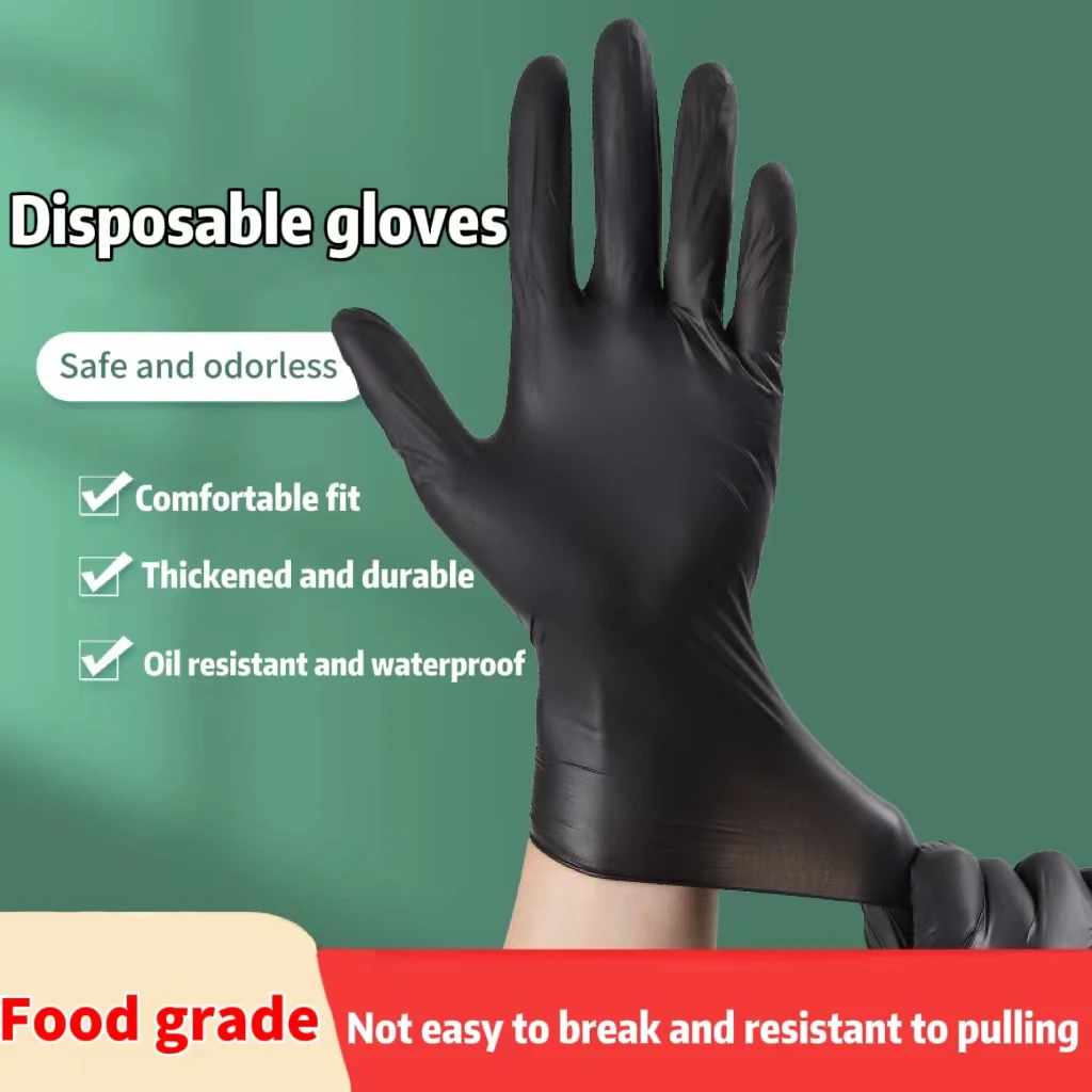 50pcs Disposable Gloves Safety Protection for Your Hands High Elasticity Not Easily Broken Durable and More Flexible Health