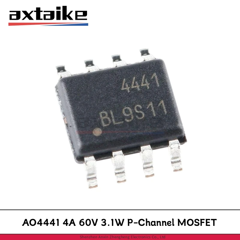 

10PCS AO4441 SOP-8 4441 SMD 4A 60V 3.1W P-Channel MOSFET IC