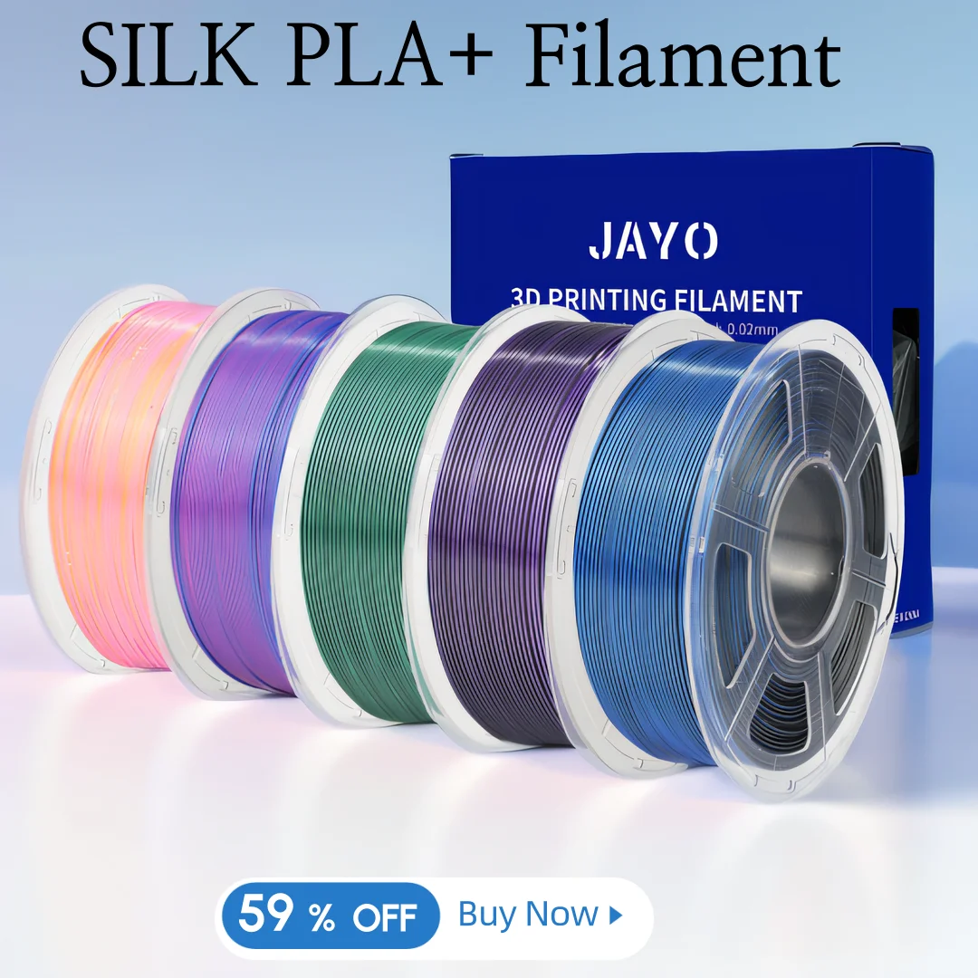 

JAYO 5 рулонов 3D Silk Pla Plus/двойные/потройные цвета ШЕЛКОВАЯ нить для 3D-принтера 1,75 мм ШЕЛК Радуга 1,1 кг/рулон Материалы для 3D-печати