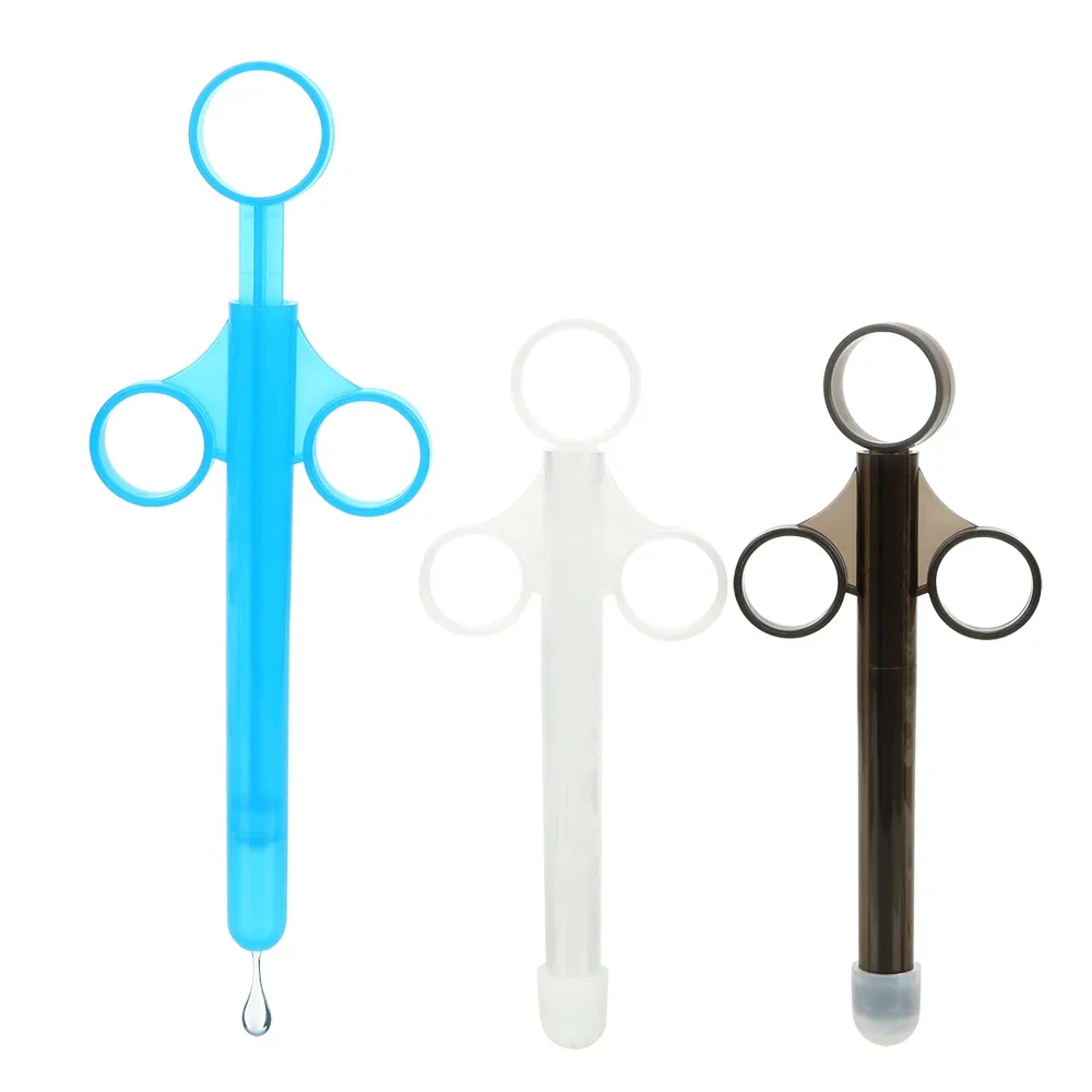 남성 여성 주입 윤활제 오일 발사기 항문 청소 도구 관장기 윤활제 인젝터 10ML 항문 플러그 성인 에로틱 섹스 토이