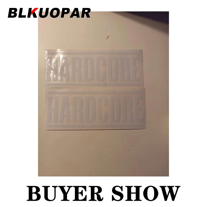 BLKUOPAR Hardcore Car Sticker Sunscreen Fashionable Decals Personality Waterproof Sunscreen Funny Original JDM Car Accessories