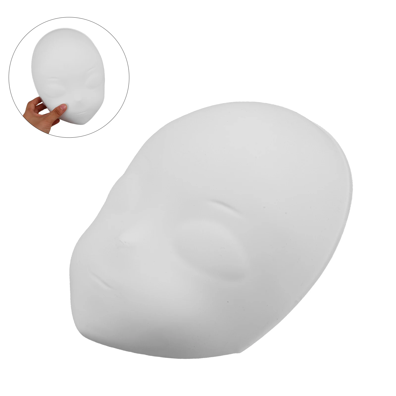 4 ชิ้นหน้ากากเปล่าหน้ากากวาดด้วยมือชุดตกแต่งใบหน้าเต็มรูปแบบวาดเพื่อตกแต่งแต่งหน้าอุปกรณ์ประกอบฉากเครื่องแต่งกายสีขาว