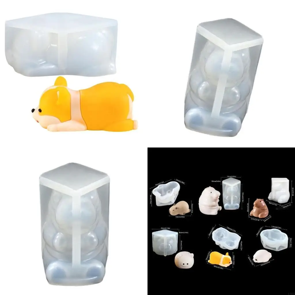 L9BE High Quality Silicone Animal Puddings Molds for Fondant Chocolate and Cake Decoration Easy to Use and Maintain