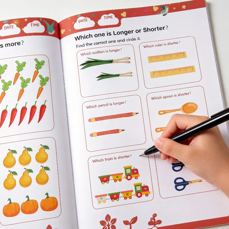 A Fun Exercise Book for Logical Thinking Training Recognize Numbers 0-10 Suitable for Early Childhood Improve Math Thinking