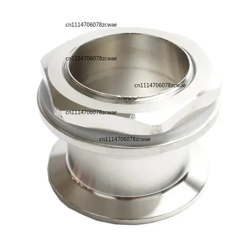 Adapter External Thread DN40 (1 1/2') 48mm X Tri-Clamp 2' OD64 With Silicone Gasket. Stainless Steel SS304. Length 50mm