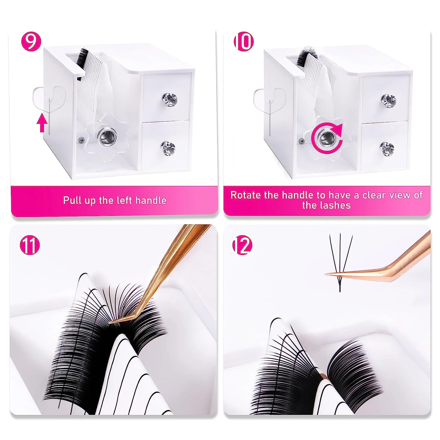 VEYES INC Eyelash Extensions Volume Machine Veyelash Device Easier To Create 3D-10D Volume Fans With Individual Easy Fan Lashes