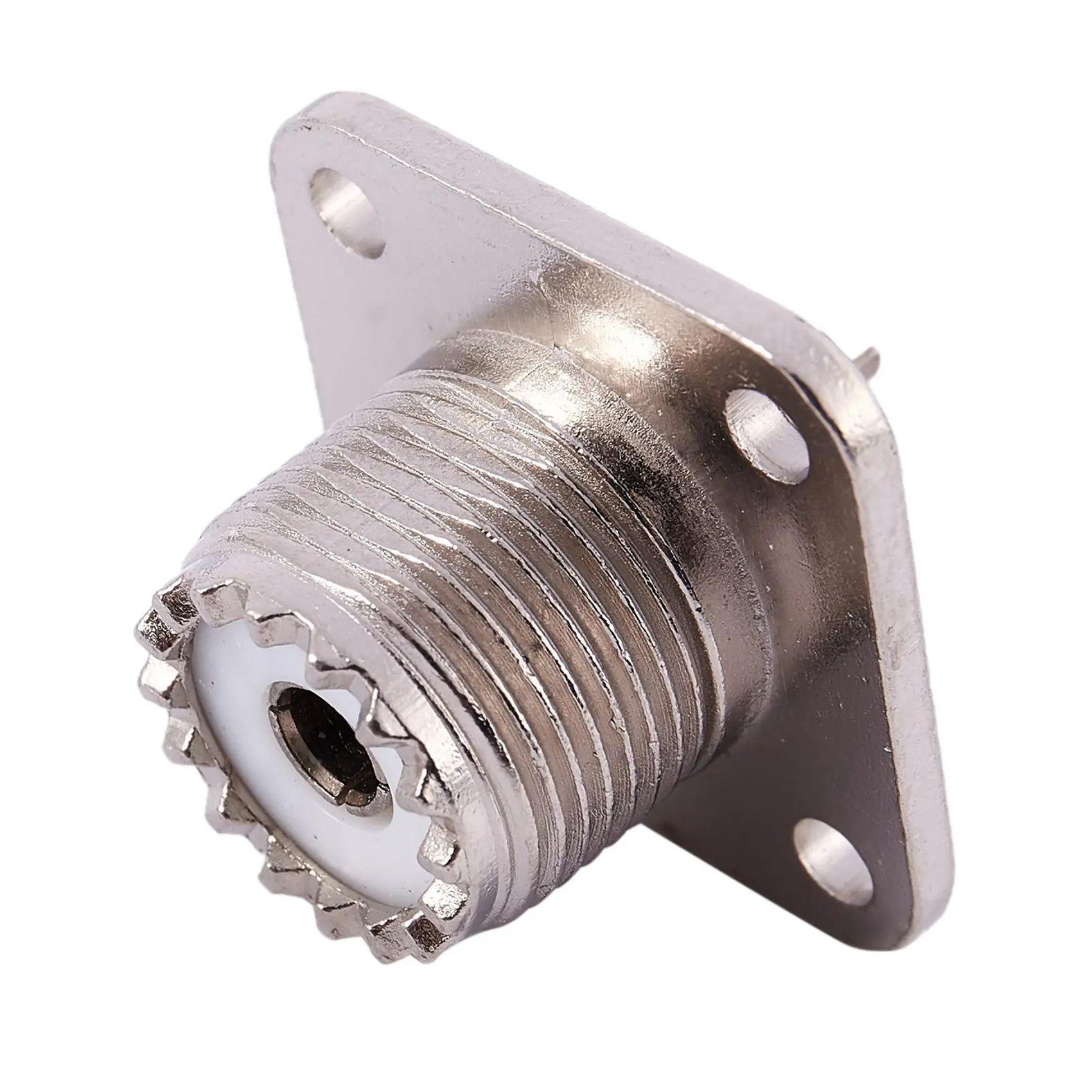 Classic-10X UHF Female SO239 Panel Chassis Mount Flange Deck Mount Solder Cup RF Connector