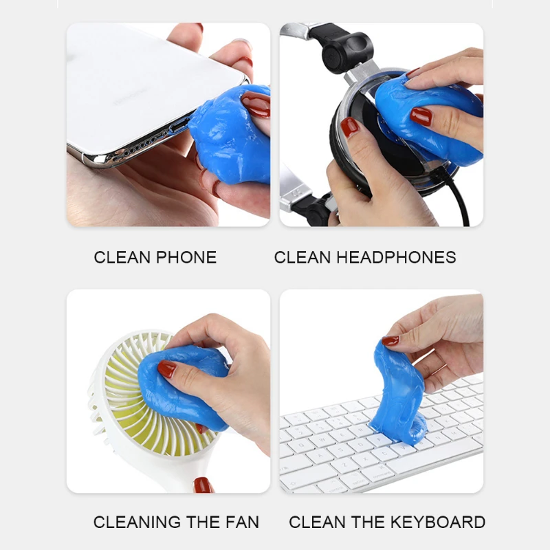 

Multi-functional Cleaning Soft Rubber Car Interior Cleaning Mud Car Internal Gap Dust Collector Keyboard Cleaner