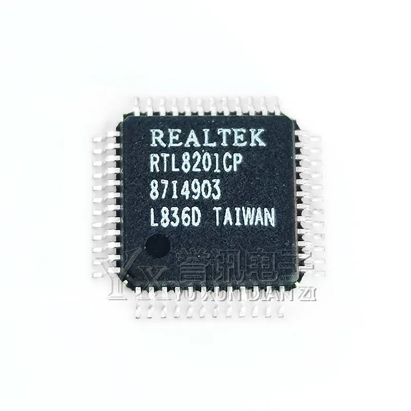 (3 buah) RTL8201CP RTL8201CP-VD-LF asli baru RTL8201BL QFP-48 RTL8201CL CHIP pengontrol ETHERNET