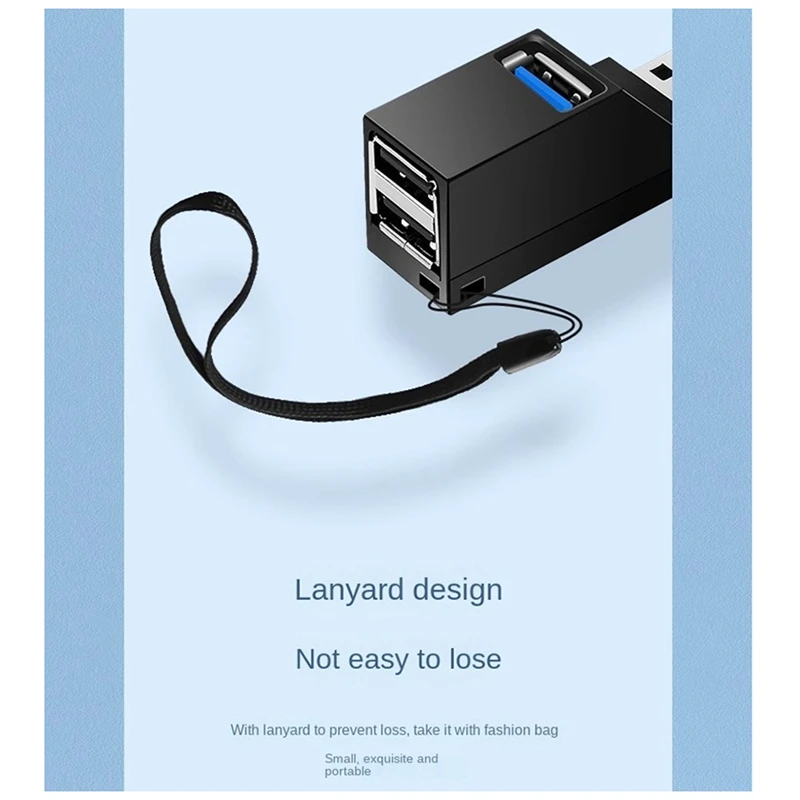 Adattatore hub USB 3.0 Extender Mini lettore di schede disco U breakout a 3 porte per computer portatile Parti PC hub USB 2.0