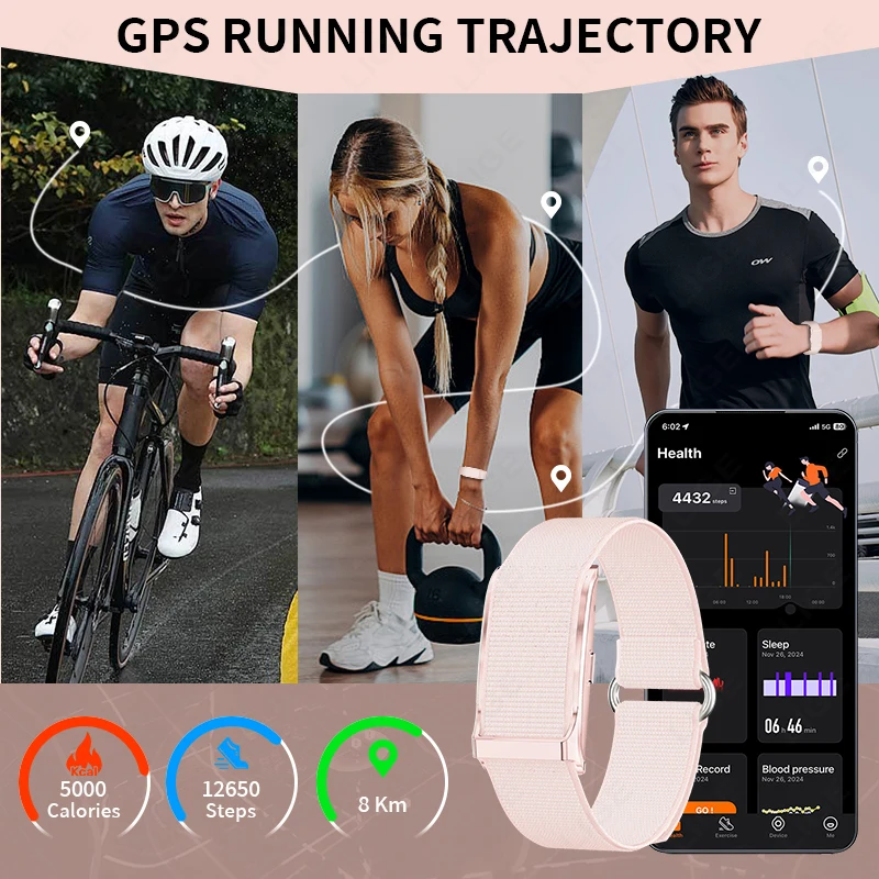 LIGE 2025 New Smart Watch Men Health Fitness Track Screenless Smart Wristband Wearable Sport Bracelet 1ATM Waterproof Smartwatch