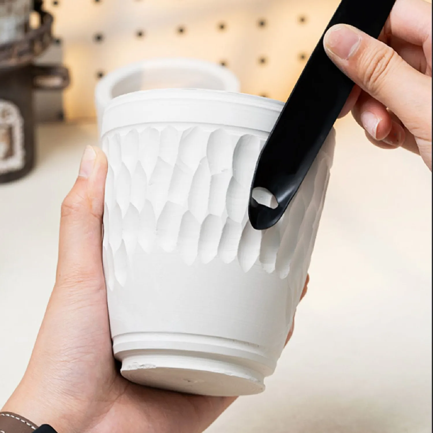 Narzędzie ceramiczne glina polimerowa skrobanie nóż do przycinania ceramika tekstura Craft Diy rzeźbienie detali formowanie materiały do modelowania narzędzie