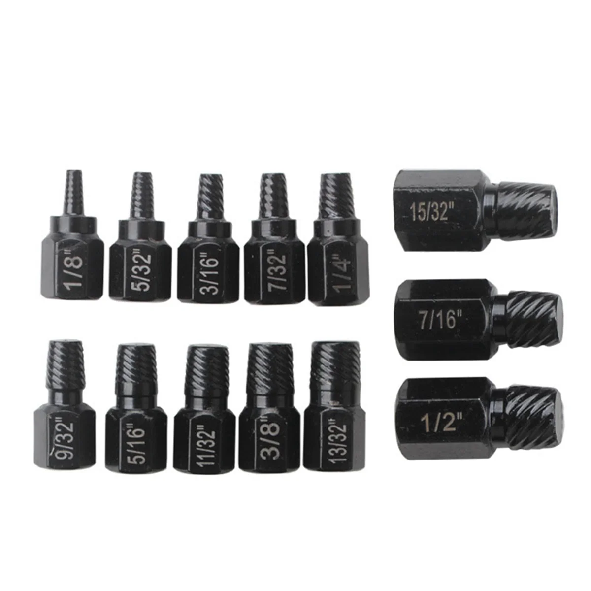 

13Pcs Screw Extractor Kit Damaged Screw Remover Set Easy Out Drill Bits Broken Bolt Stud Remover Screw Extractor Set