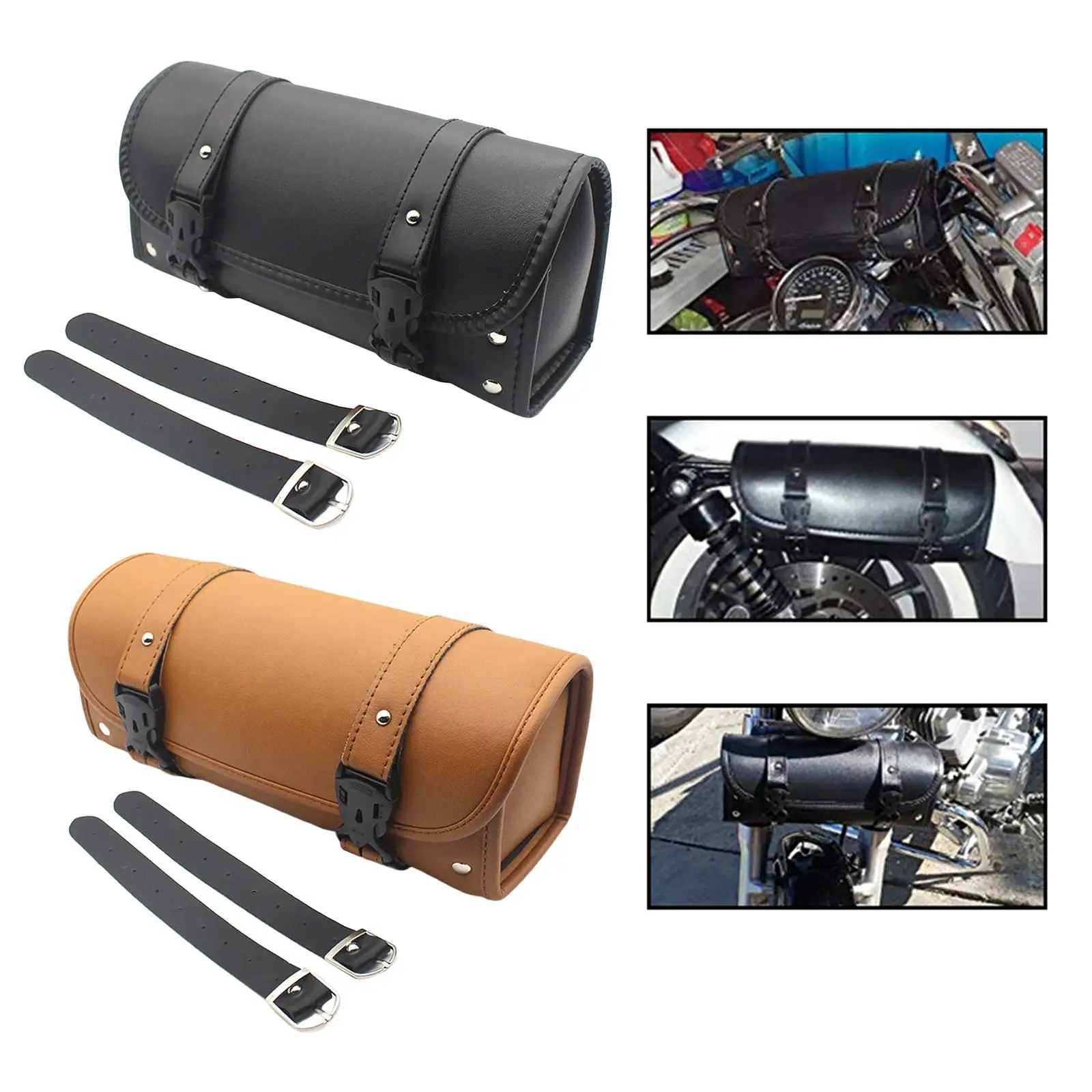

Motorcycle Motorbike Saddlebags Sissy Bar Tool Bag Waterproof Large Capacity