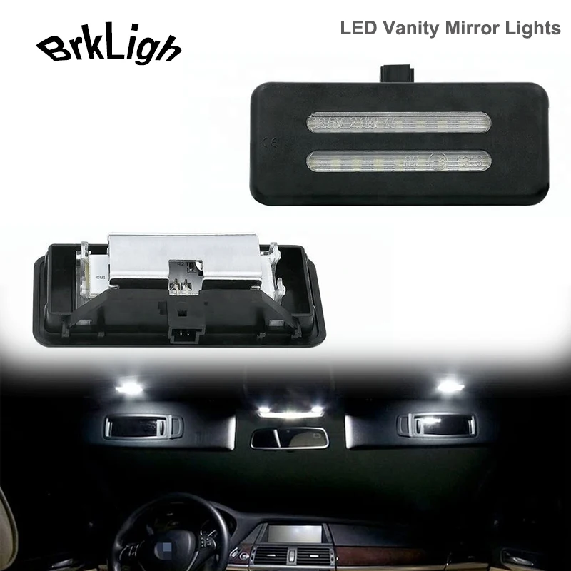 

2Pcs LED Vantiy Mirror Lights Reading Lamps For BMW X1 X3 X5 X6 E90 E91 E92 E60 E61 E84 F25 F70 F71 Canbus Car Accessories