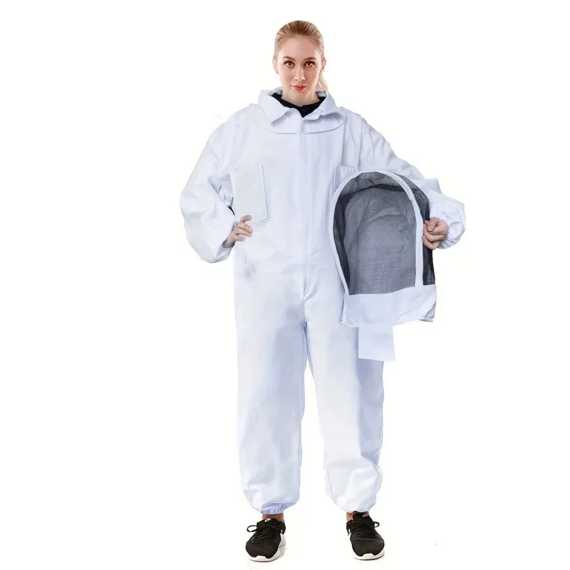 

Professional Beekeeping Suit | Full-Body Protective Gear with Veil Hood | Breathable & Durable Fabric | Ideal for Urban Ag