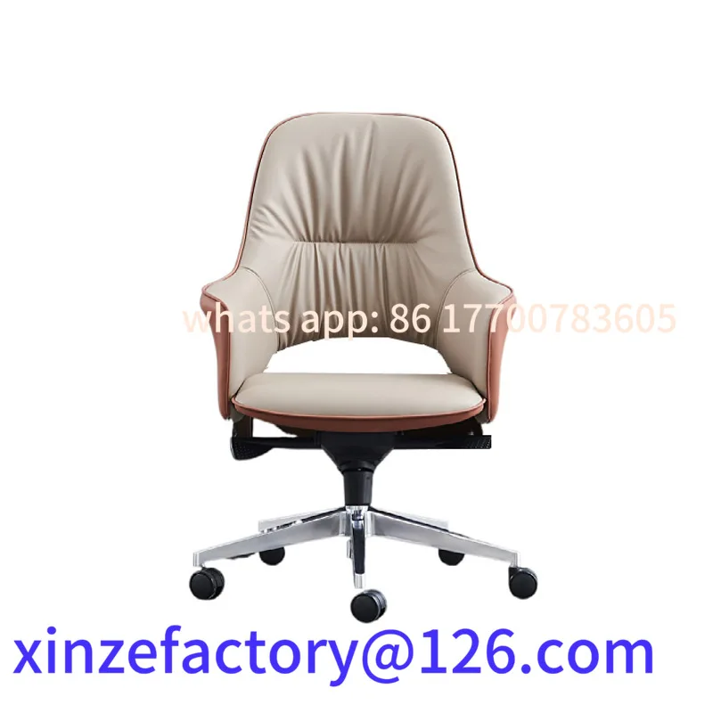 

Customizable Light Luxury Office Chair Conference Room Computer Chair Home Backrest Office Boss Chair Study