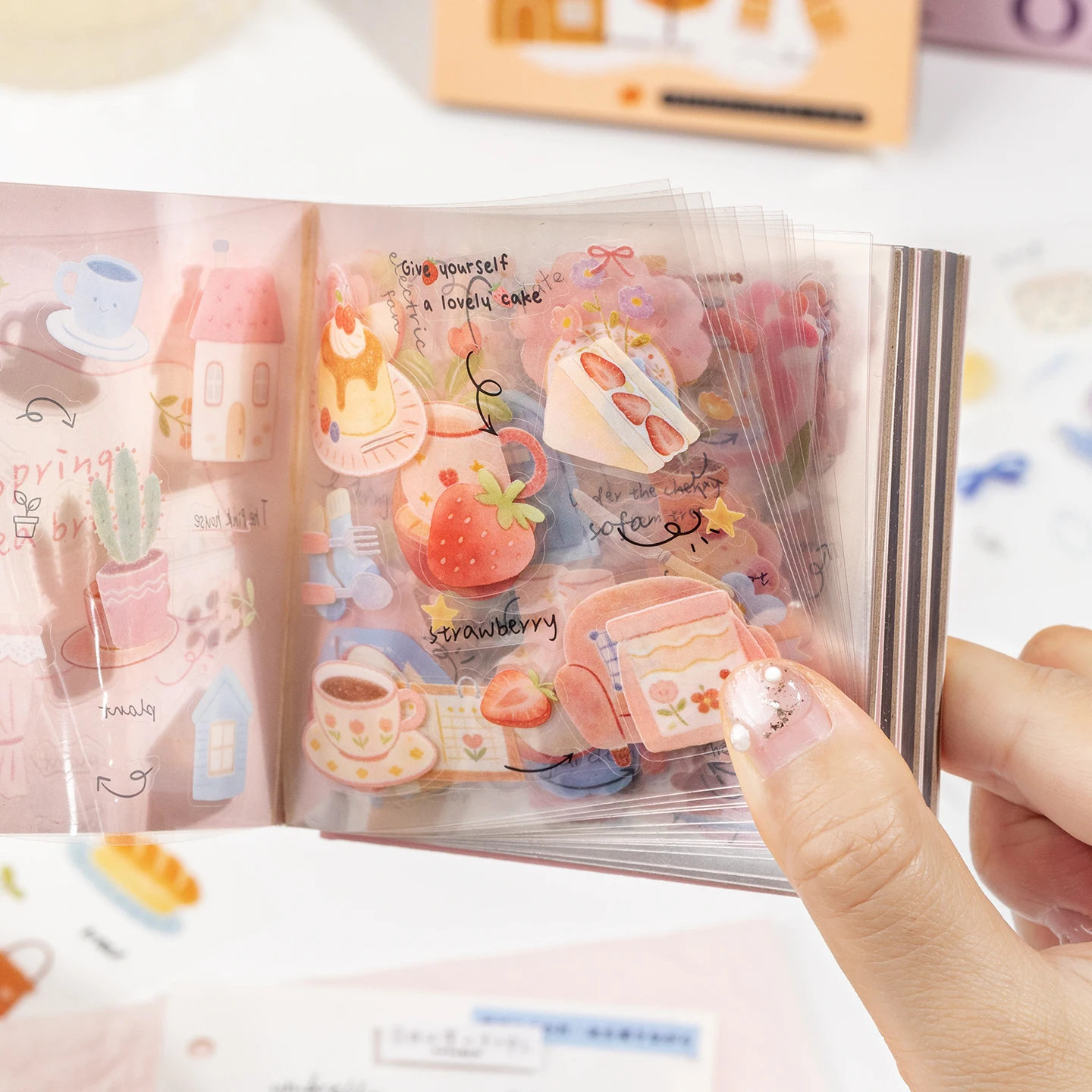 20sheets Four Seasons Signal Series Kawaii Natural Season Decoration Die Cutting Sticker Book DIY Journal Scrapbook Aesthetics