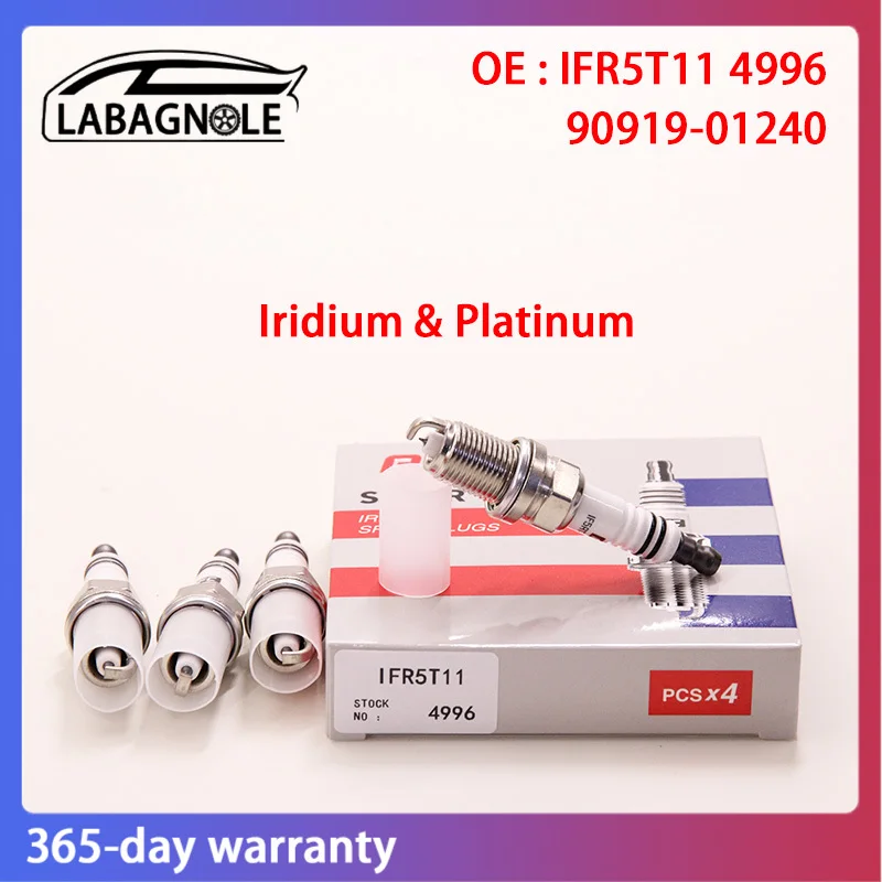 

OE Quality IFR5T11 4996 Spark Plug Iridium Platinum For TOYOTA CAMRY 2.0 YARIS RAV4 COROLLA MATRIX WILL HILUX PRIUS BENZ