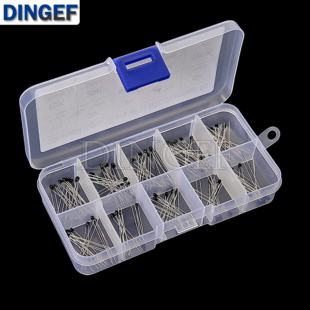 100 قطعة 10 القيم * 10 قطعة NTC الثرمستور المقاوم الحراري عدة MF52 NTC-MF52AT 1K 2K 3K 4.7K 5K 10K 20K 47K 50K 100K 5% 3950B #6