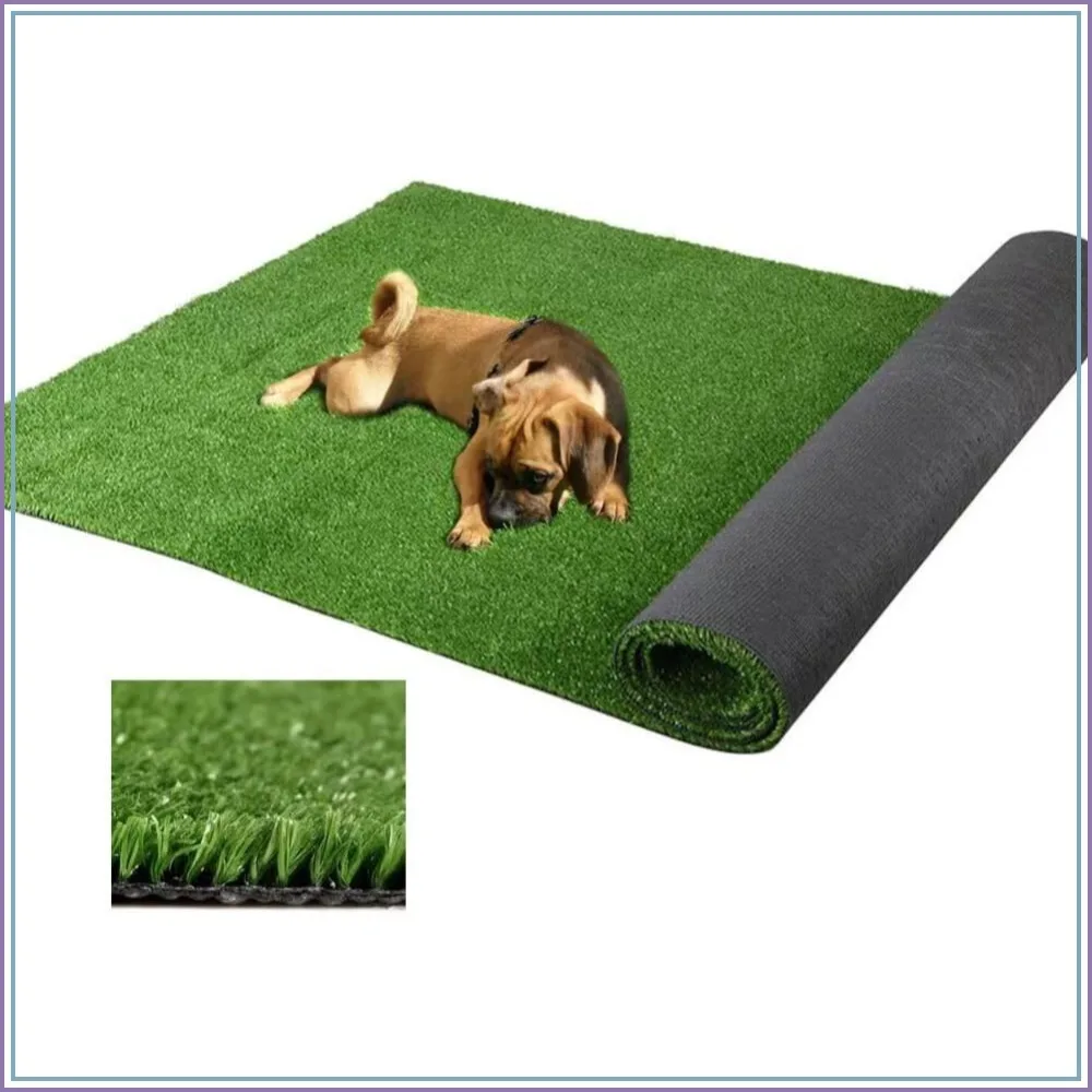 Artificial Turf Grass Mat 8x11ft 0.4in Pile Height Faux Lawn Rug for Pets Outdoor Garden