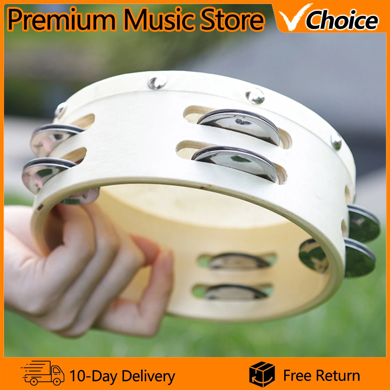 Tamburello a mano da 6 pollici - Musical Instruments Game recensione e prezzo