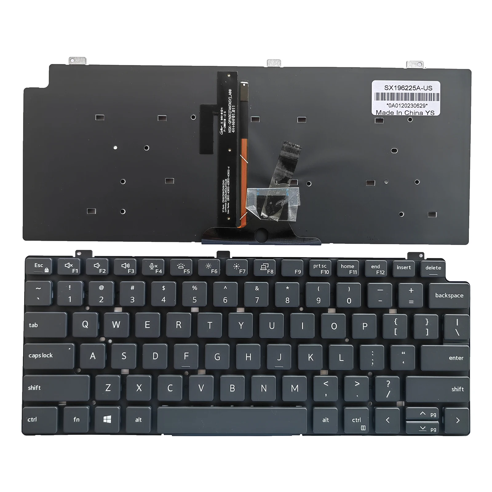 

US Keyboard Backlit for Dell LATITUDE 13-7300 7310 5320 P133G