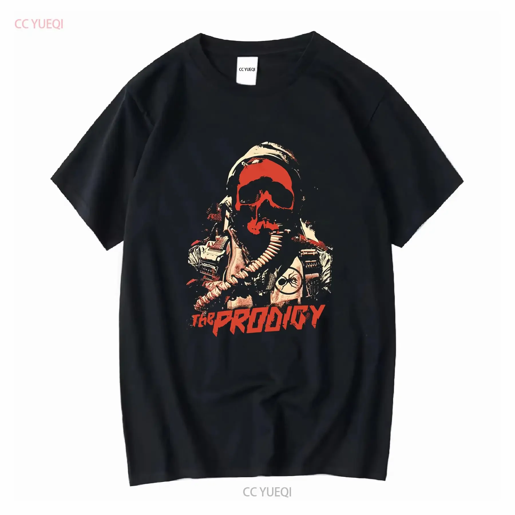 The Prodigy Band Black T Shirt Full Size S 5XL SE865 vintage Washed fashion graphic Slightly Comfortable Unisex homme
