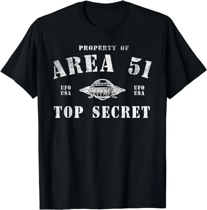 Property Of Area 51 Top Secret UFO Alien T-Shirt