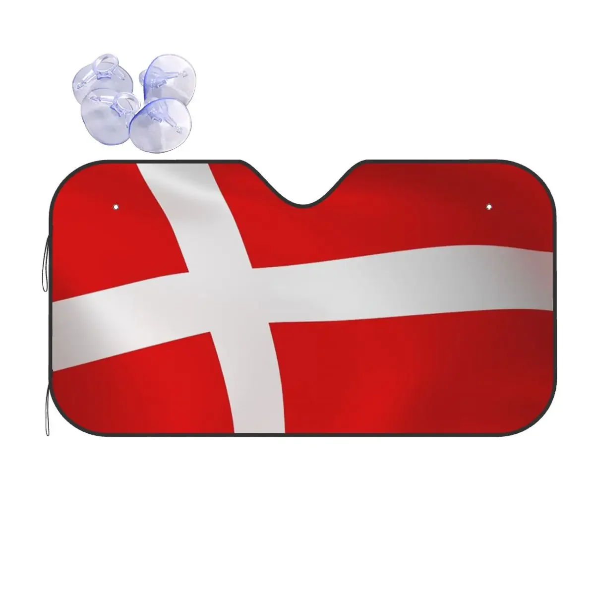 

Dannebrog Danish Flag Denmark Foldable Sunsha Windscreen 76x140cm Foils Car Window Windscreen Cover Accessories Covers