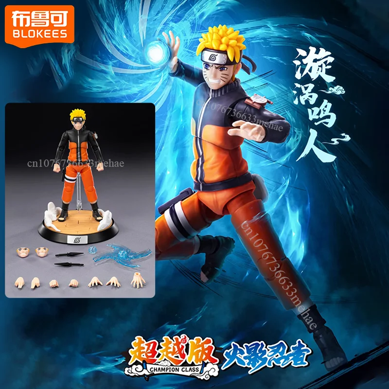 

Original Blokees Naruto Shippūden Action Figures Uzumaki Naruto Assembly Model Toys Uzumaki Boruto Anime Champion Class Gift