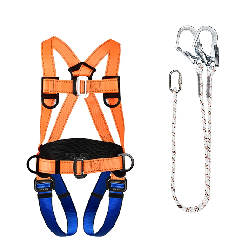 

Adjustable High Altitude Work Fire Rescuing Caving Rock Rappelling Full Body Tree Protect Waist Safety Belts Climbing Harness
