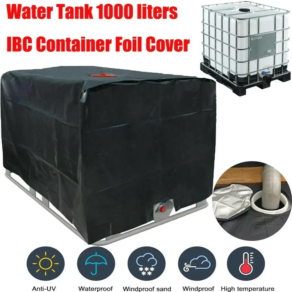 Cubierta protectora para tanque de agua, contenedor IBC, impermeable, a prueba de polvo, protector solar, tela Oxford 210D, herramientas para exteriores, 1000