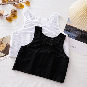 Hohlausatmungsbare Bindemittel Bindemittel Frau Lesben FTM Korsett Top Sommer dünne kurze Kleidung Les Tank Tank Top Shaper Bustier 10 Hauptverkaufsbindemittel - №10