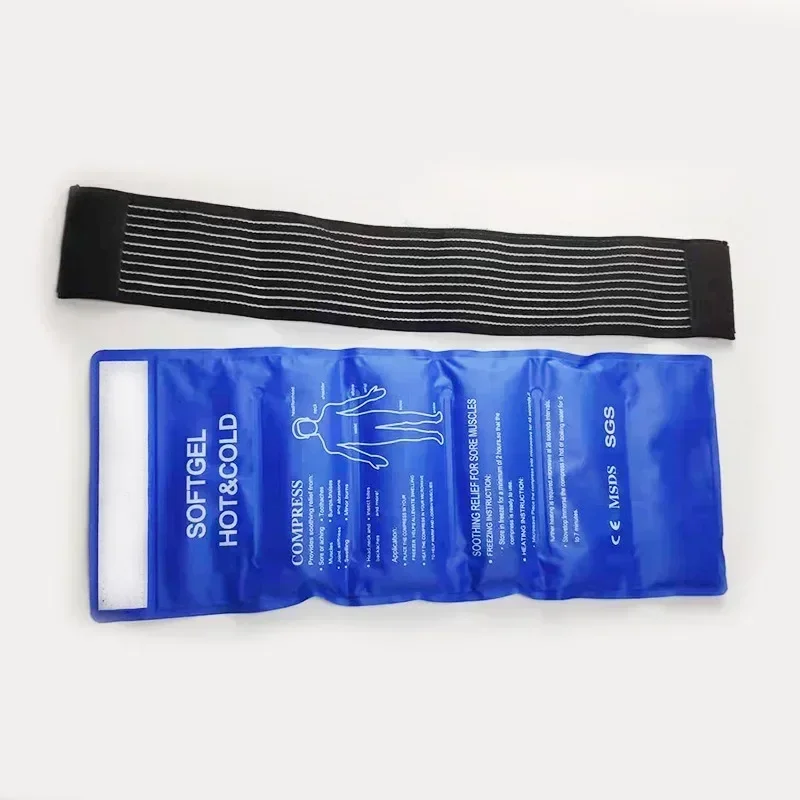 Reusable Gel Ice Cold Compress Sports Ice Pack For Face Freezable Hot Cold Pack Ice Bag For Leg Knee Injuries Headache