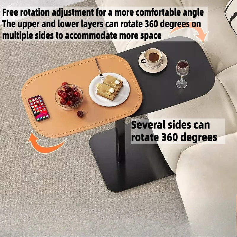 Simple Modern Coffee Table Sofa Luxury Living Room Center Side Tables Density Board Black Bedroom Auxiliary Interior Furniture